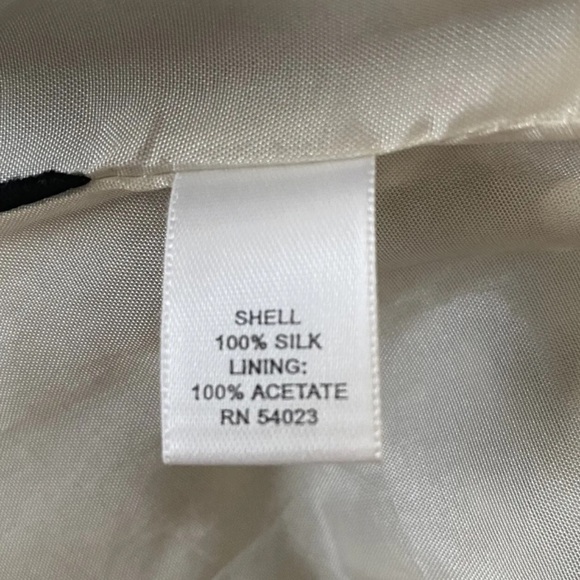 Banana Republic Womens Brown Ivory Sleeveless Silk Dress Pockets Size 4 - Picture 4 of 6